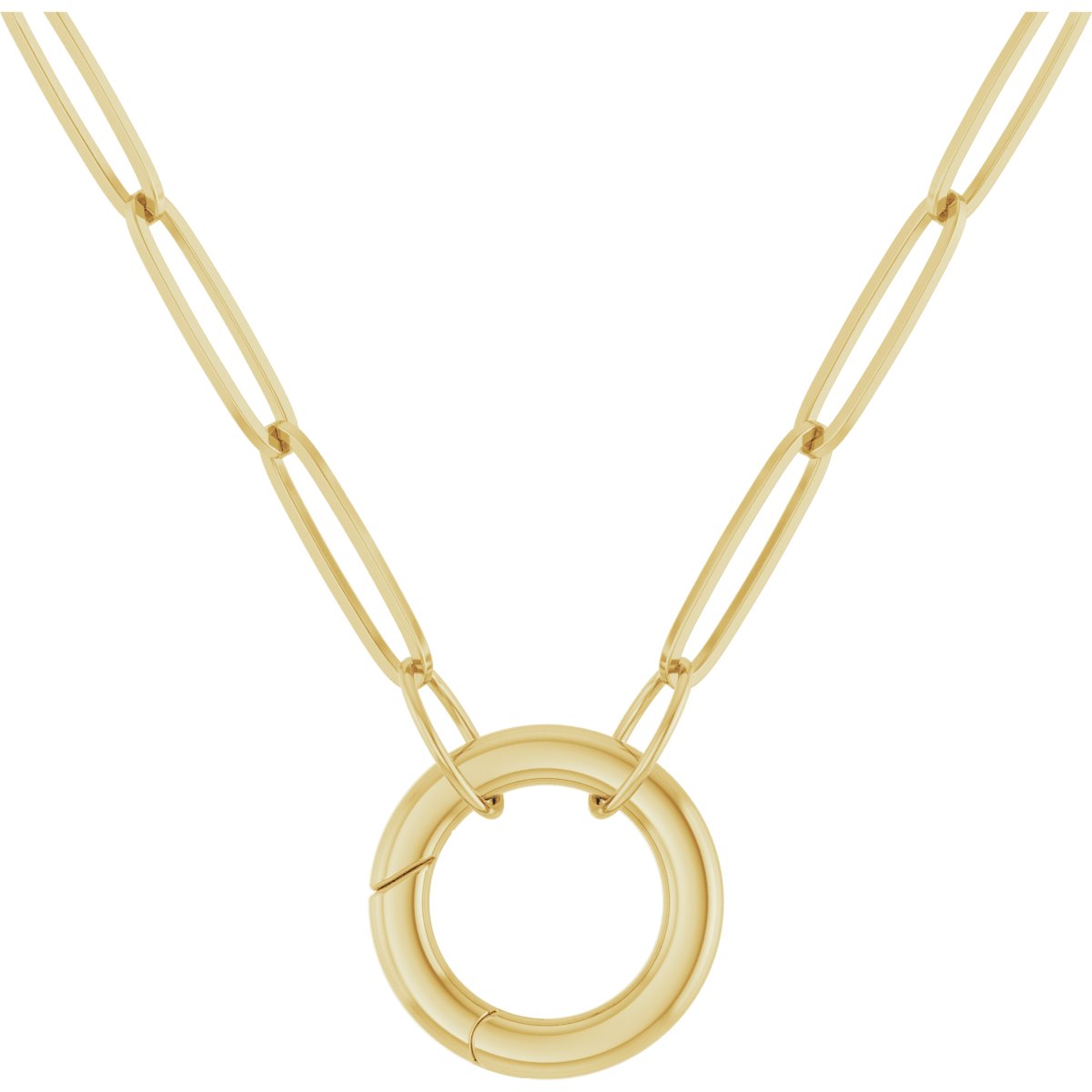 Circle Charm Chain Necklace - erin gallagher