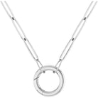 Circle Charm Chain Necklace - erin gallagher