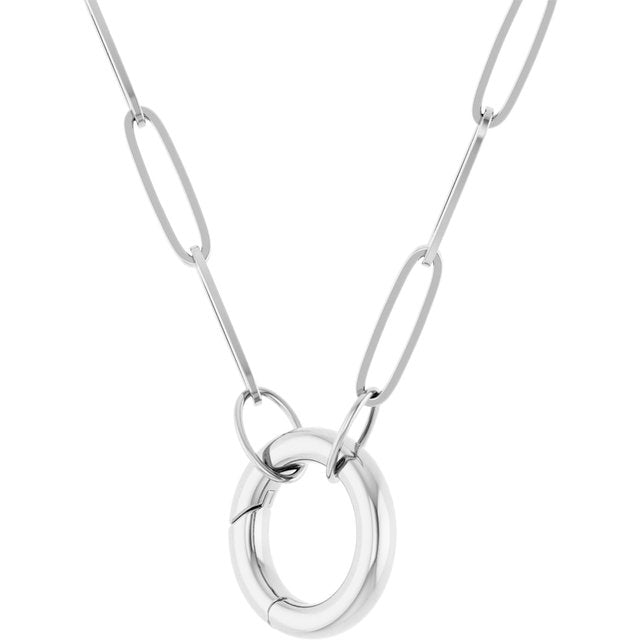 Circle Charm Chain Necklace - erin gallagher