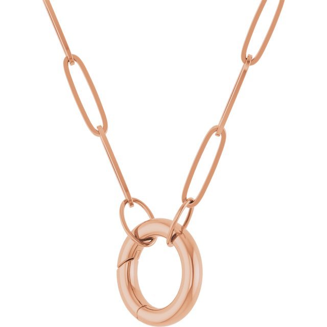 Circle Charm Chain Necklace - erin gallagher