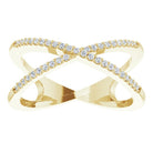 Criss Cross Diamond Ring - erin gallagher