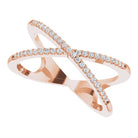 Criss Cross Diamond Ring - erin gallagher
