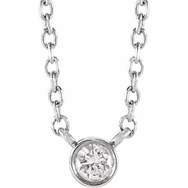 Diamond Bezel Necklace - erin gallagher