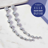 Diamond chandelier earrings in 14K white gold