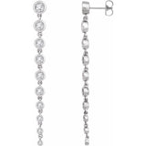 Diamond chandelier earrings in 14K white gold variant--14K-white-gold