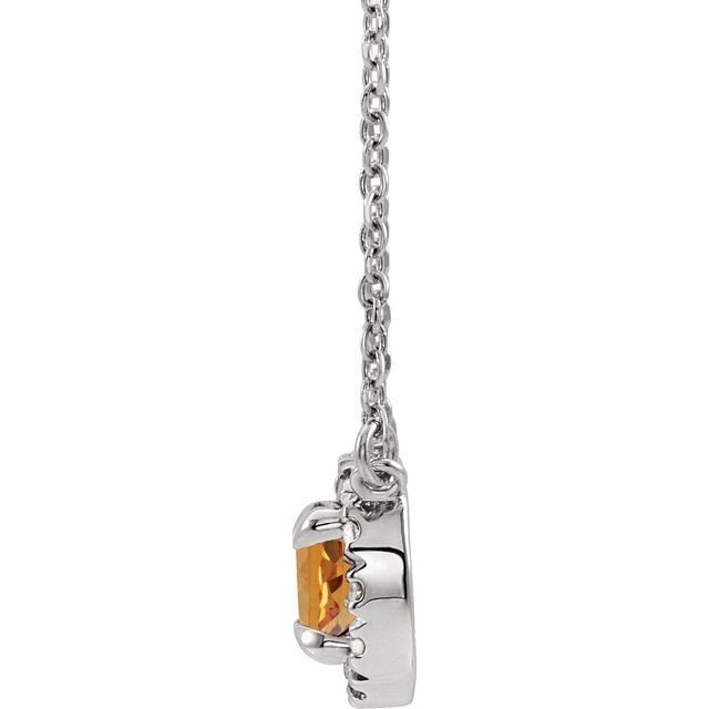 Diamond Citrine Necklace - erin gallagher
