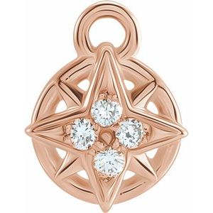 Diamond Compass Charm - erin gallagher