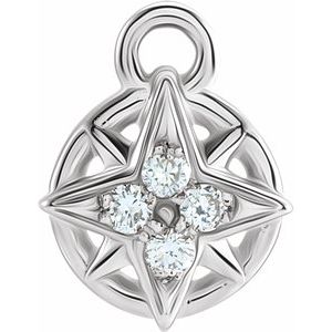 Diamond Compass Charm - erin gallagher