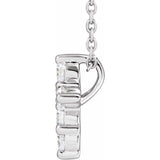 Diamond Cross Necklace - erin gallagher side view variant--14K-white-gold