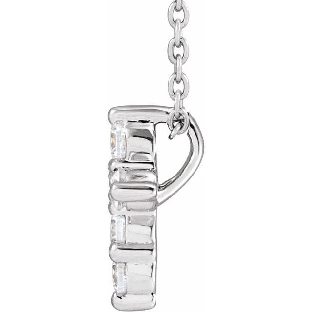 Diamond Cross Necklace - erin gallagher side view variant--14K-white-gold