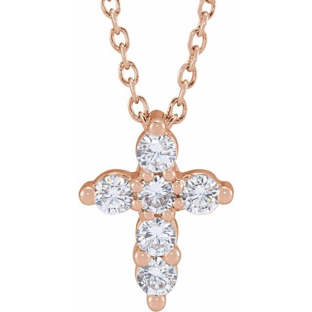 Diamond Cross Necklace - erin gallagher