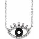 Diamond Evil Eye Necklace - erin gallagher