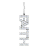 Diamond faith charm in sterling silver variant--14K-white-gold