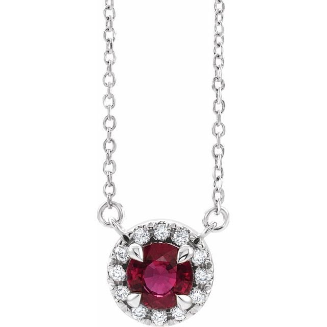 Diamond Garnet Necklace - erin gallagher