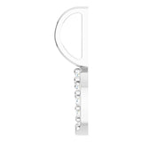 Diamond Horseshoe Charm - erin gallagher variant--Sterling-silver variant--14K-white-gold