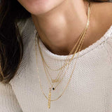 Motherhood diamond word necklace minimalist style