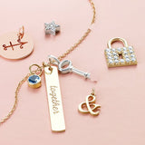 yellow gold Diamond Pave Lock - erin gallagher