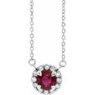 Diamond Ruby Necklace - erin gallagher