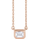 Emerald-Cut Diamond Necklace - erin gallagher
