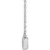 Emerald-Cut Diamond Necklace - erin gallagher variant--14K-white-gold