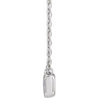 Emerald-Cut Diamond Necklace - erin gallagher