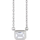 Emerald-Cut Diamond Necklace - erin gallagher