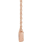 Emerald-Cut Diamond Necklace - erin gallagher