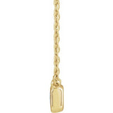 Emerald-Cut Diamond Necklace - erin gallagher variant--14K-yellow-gold