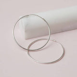 Endless Hoop Earring - erin gallagher(20mm) variant--Sterling-silver variant--M-20mm