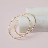 Endless Hoop Earring - erin gallagher(20mm) variant--Gold-fill variant--M-20mm