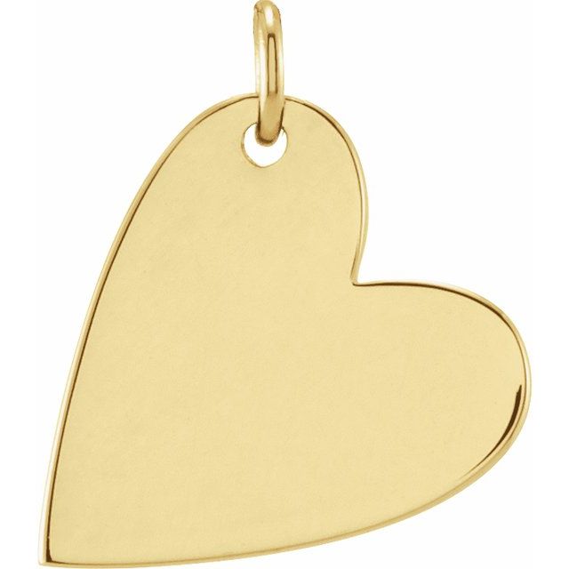 Large Engravable Heart Lock 14K Gold Charm, Engravable Charms