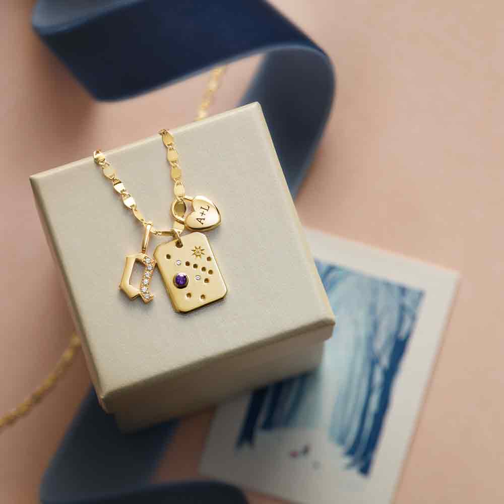 Engravable Heart Lock Necklace - erin gallagher