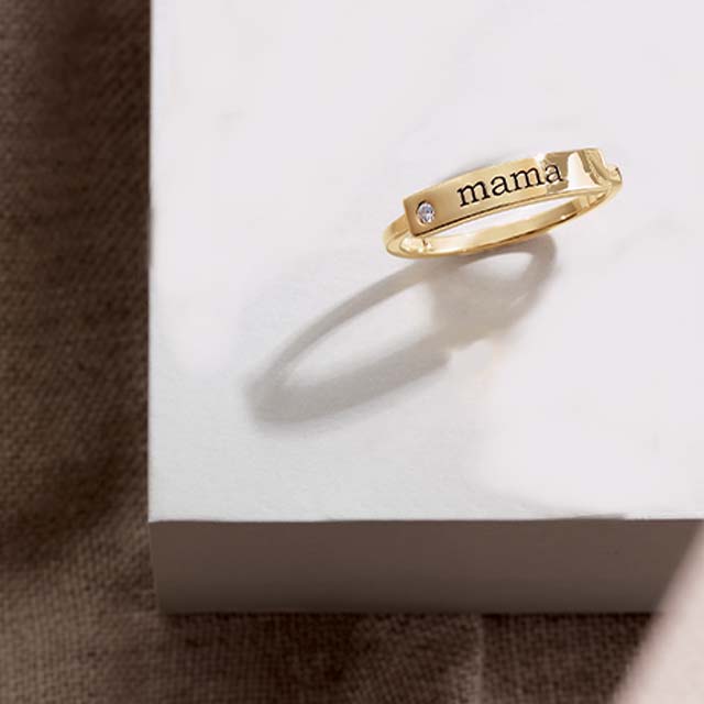 Engravable Stackable Ring - erin gallagher