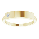 Engravable Stackable Ring - erin gallagher variant--14K-yellow-gold