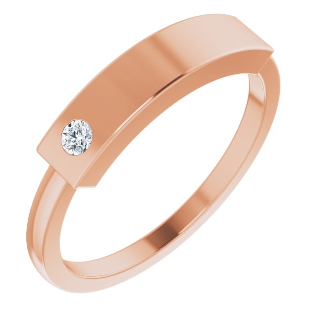 Engravable Stackable Ring - erin gallagher variant--14K-rose-gold