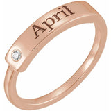 Engravable Stackable Ring - erin gallagher variant--14K-rose-gold