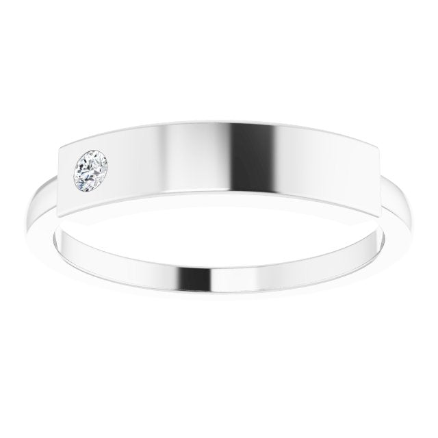 Engravable Stackable Ring - erin gallagher variant--14K-white-gold