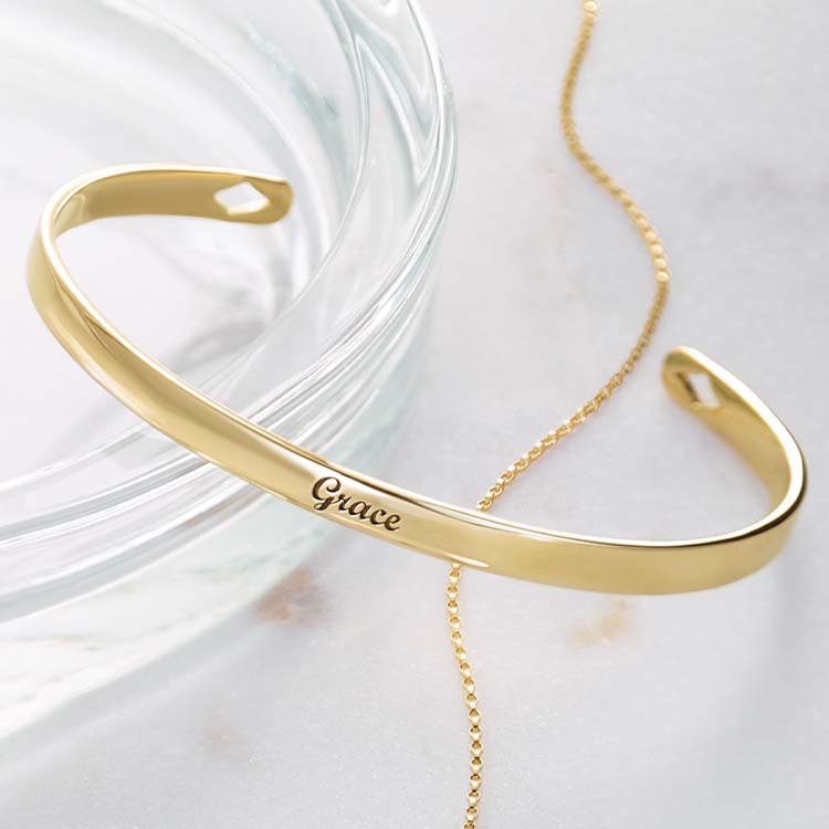 Engraved Cuff Bracelet - erin gallagher