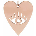 Evil Eye Heart Charm - erin gallagher
