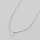 Floating Diamond Solitaire Necklace - erin gallagher