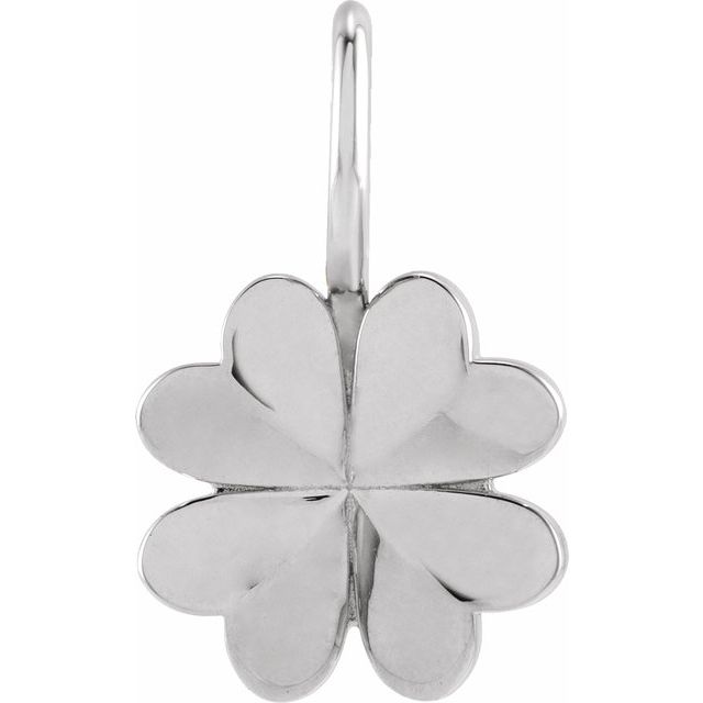 Four Leaf Clover Charm - erin gallagher variant--Sterling-silver