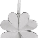 Four Leaf Clover Charm - erin gallagher variant--14K-white-gold