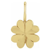 Four Leaf Clover Charm - erin gallagher variant--14K-yellow-gold
