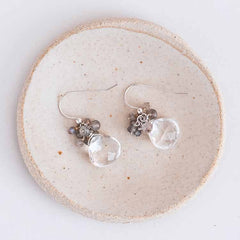 gigi - cluster earring - erin gallagher Topaz variant--White-Topaz