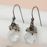 gigi - cluster earring - erin gallagher variant--Prehnite
