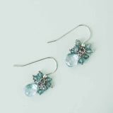 gigi - cluster earring - erin gallagher variant--Prehnite