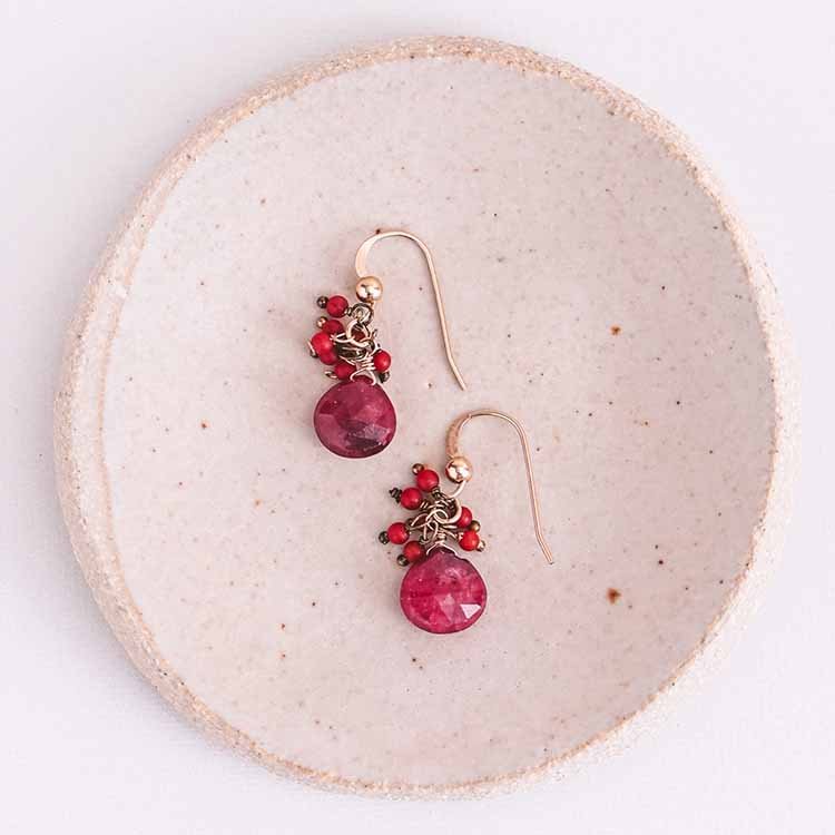 gigi - cluster earring - erin gallagher variant--Pearl