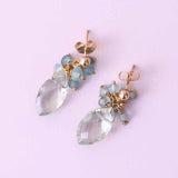 gigi - cluster earring - erin gallagher variant--Prehnite