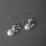 gigi - cluster earring - erin gallagher variant--Pearl