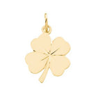 Gold Four Leaf Clover Charm - erin gallagher